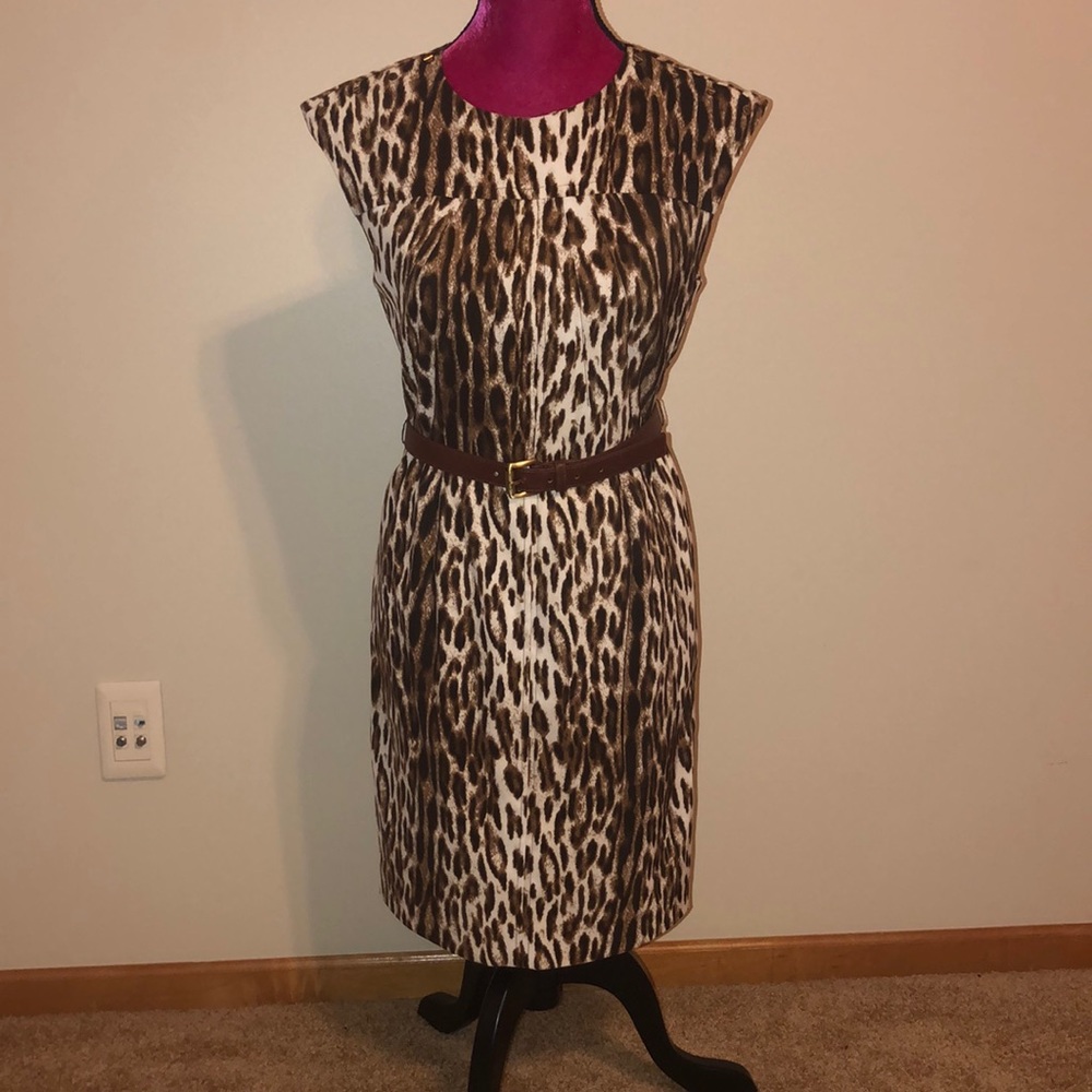 MICHAEL Michael Kore Sleeveless Printed Dress